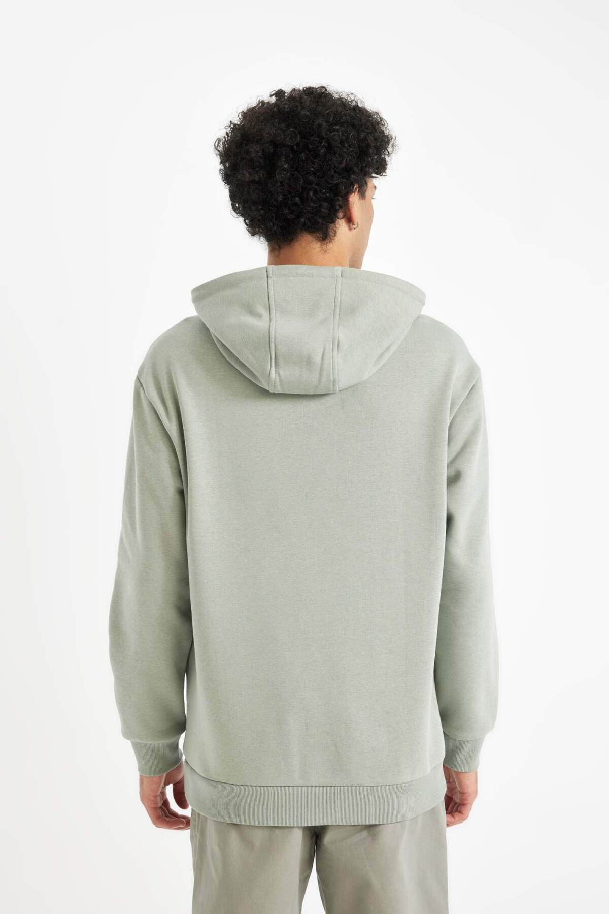 DeFacto Relax Fit Kapüşonlu Baskılı Sweatshirt Y9652AZ23WN görsel 6