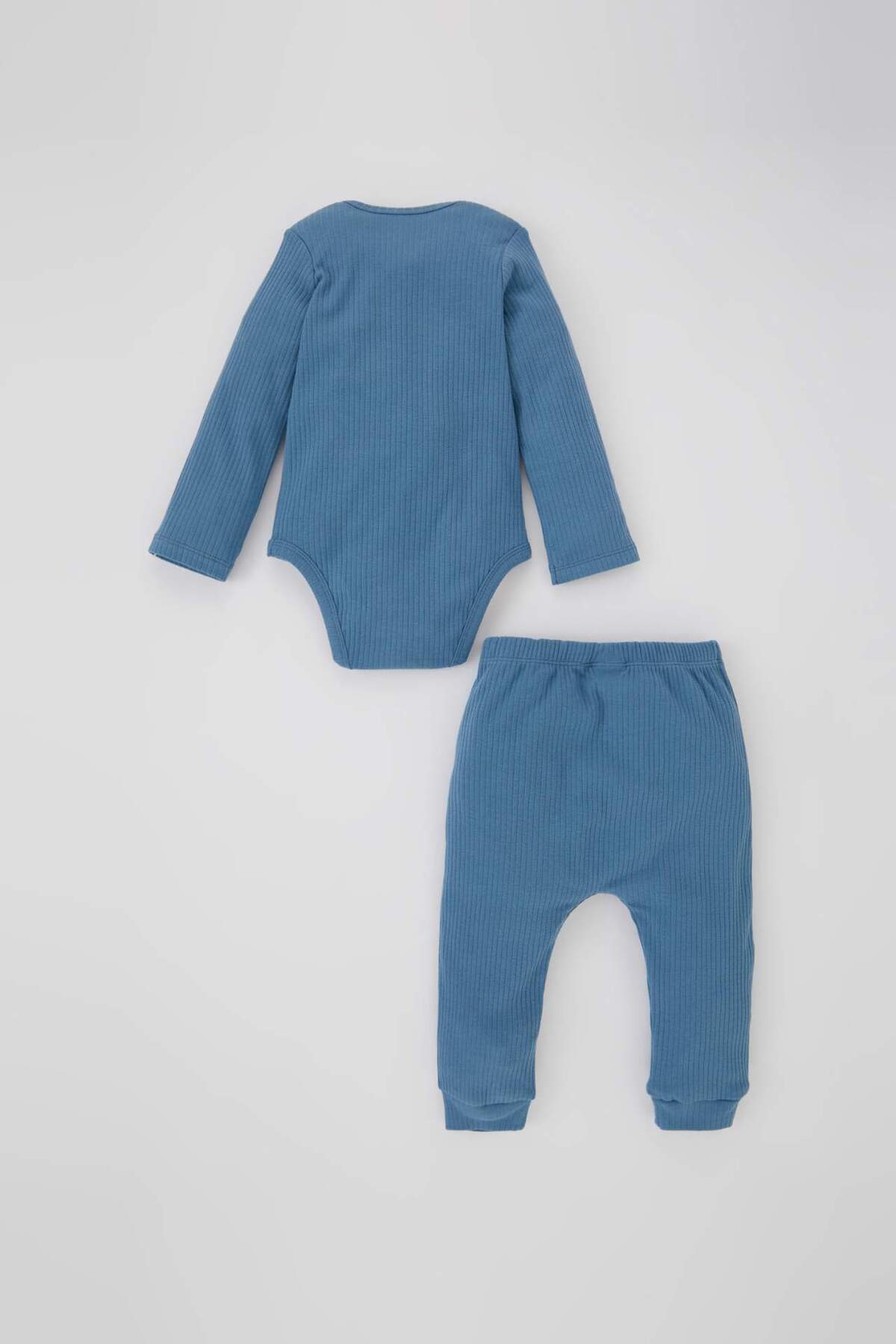 Defacto Erkek Bebek Fitilli Kaşkorse Çıtçıtlı Body Eşofman Altı 2li Takım A6883A523WN fotoğrafı 6 (önizleme)