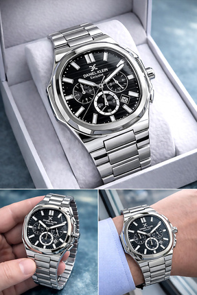 Daniel Klein Exclusive Erkek Saat Çelik Kordonlu Japon Mekanizma Özel Kutulu ...