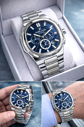 Daniel Klein Exclusive Erkek Saat Çelik Kordonlu Japon Mekanizma Özel Kutulu ...