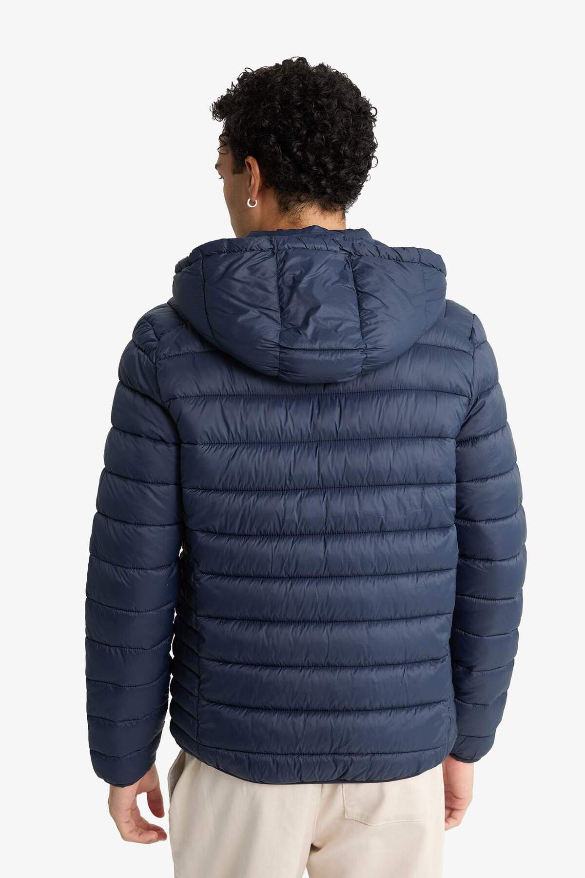 DeFacto Sıcak Tutan Su İtici Slim Fit Mont N4661AZ22AU görsel 7