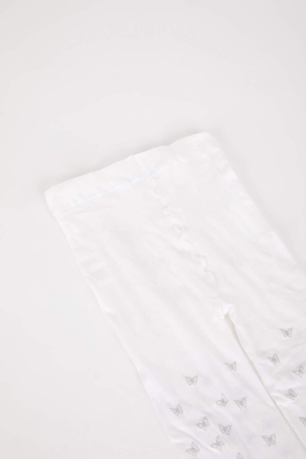 Defacto 23 Nisan Kız Çocuk Kelebek Desenli Külotlu Okul Çorabı Z8831A6NS fotoğrafı 3 (önizleme)