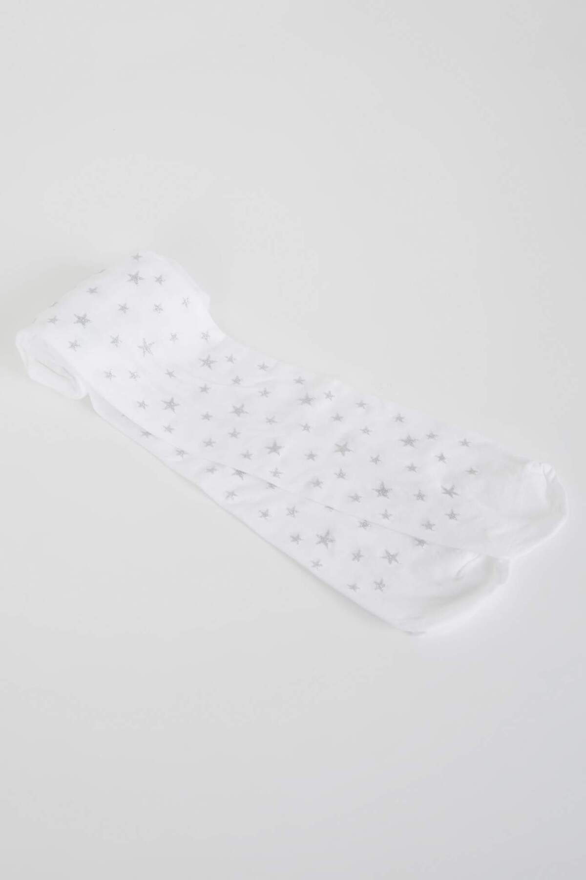 Defacto 23 Nisan Yıldız Desenli Külotlu Okul Çorabı Kız Çocuk Z8767A6NS fotoğrafı 4 (önizleme)