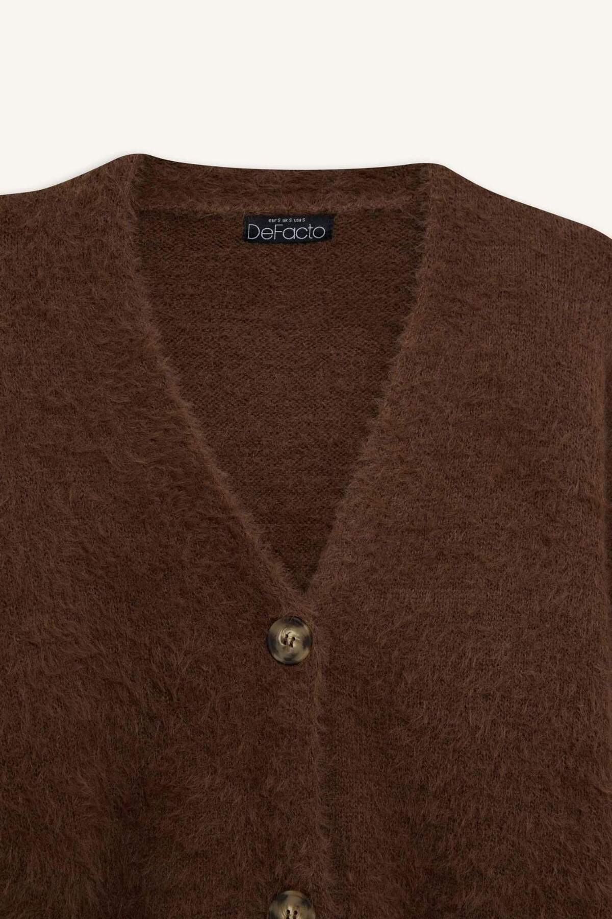 Defacto  Oversıze V Yaka Hırka K7886AZ22AU - Görsel 8