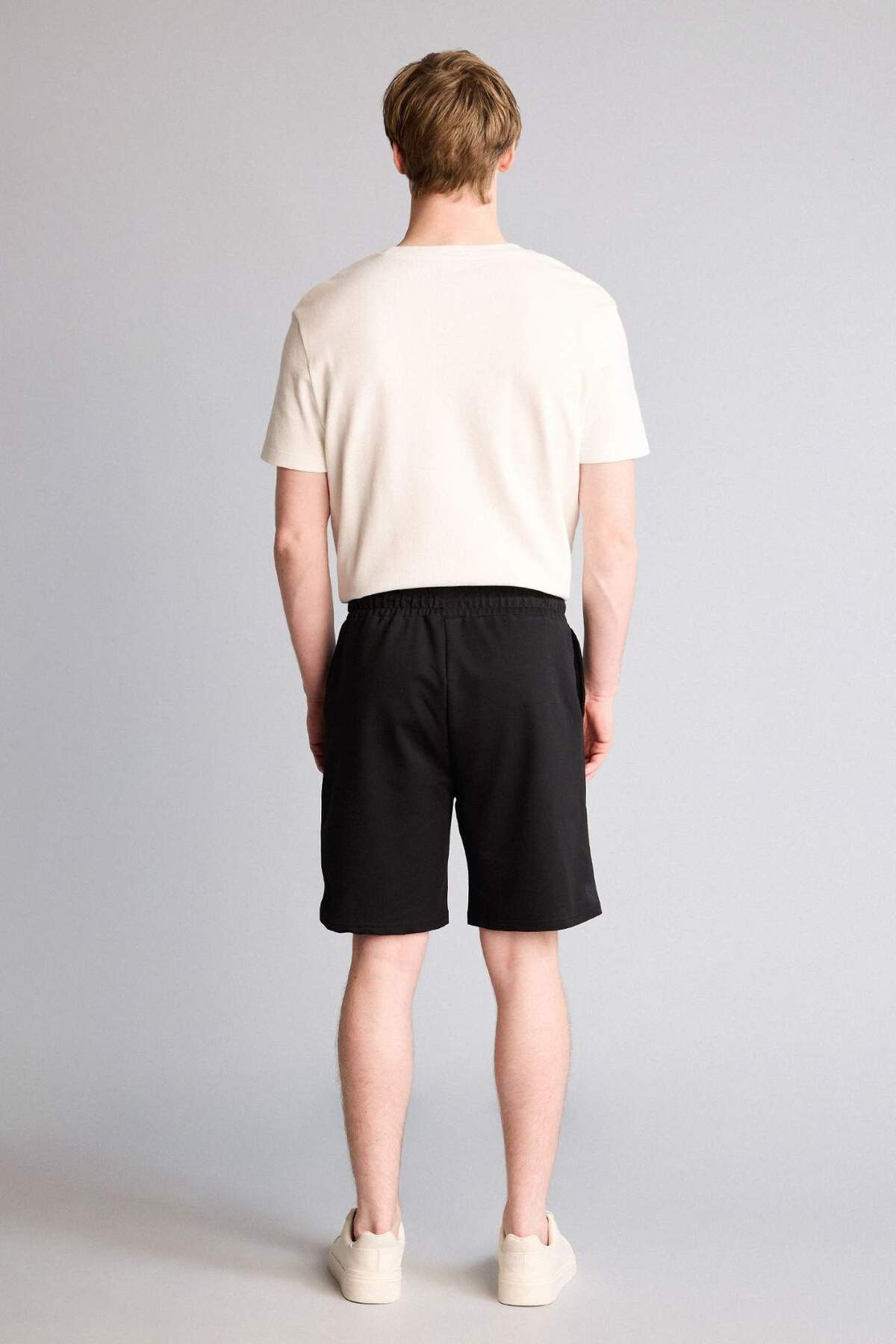 DeFacto Slim Fit Cepli Pamuklu Basic Bermuda Şort W1105AZ22SM görsel 5