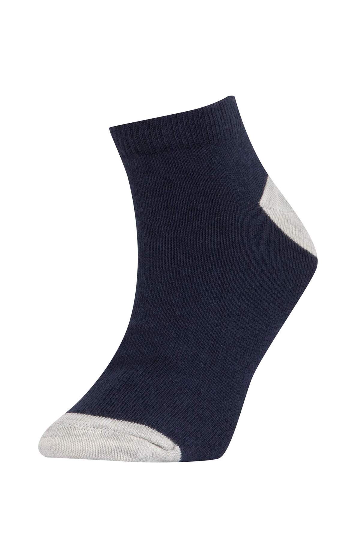 Defacto Baskılı 7'li Pamuklu Patik Çorap Erkek Çocuk W8900A6NS fotoğrafı 5 (önizleme)