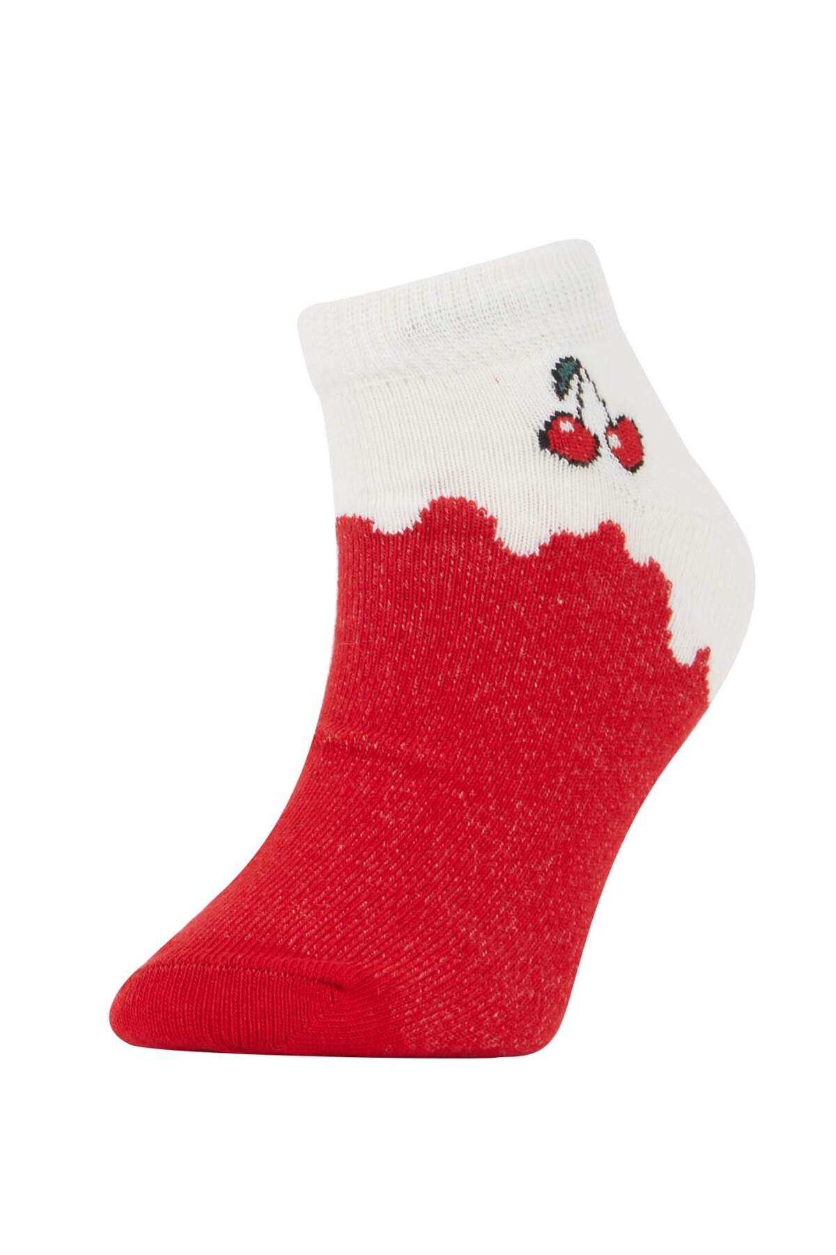 Defacto Meyve Baskılı 7'li Pamuklu Patik Çorap Kız Çocuk V2847A6NS fotoğrafı 6 (önizleme)