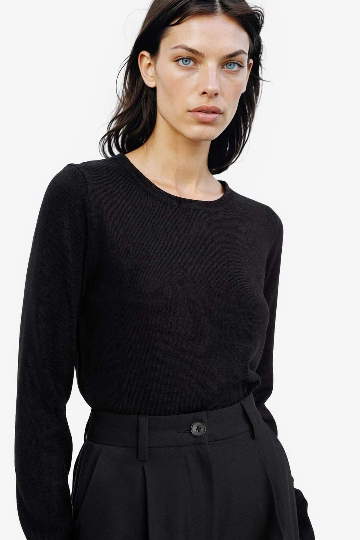 Defacto  Basic Bisiklet Yaka Relax Fit Ekstra Yumuşak Kaşmir Dokulu Triko Kazak F7091AZ20AU