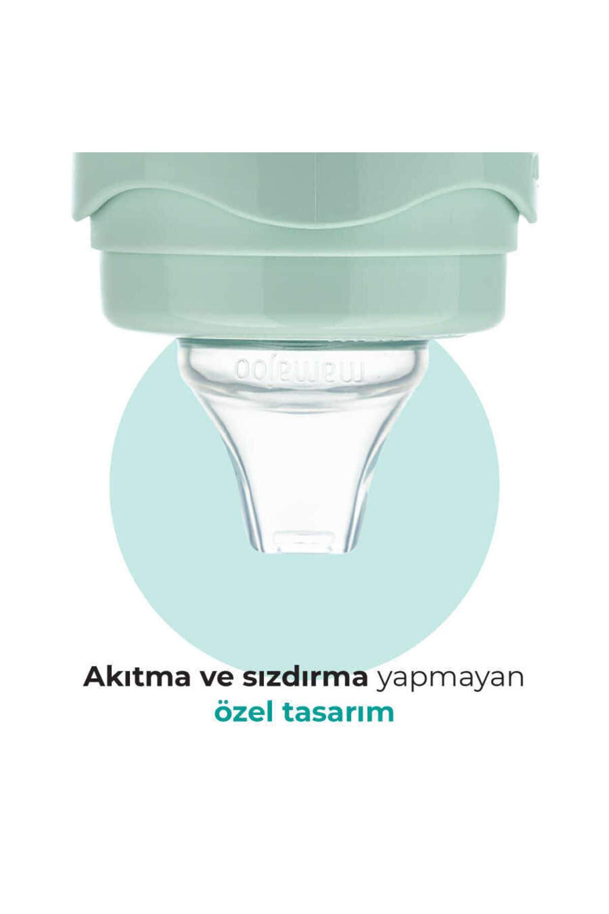 Mamajoo Antikolik Akıtmaz Alıştırma Bardağı 160 ml Powder Green, 6 Ay+ fotoğrafı 5 (önizleme)
