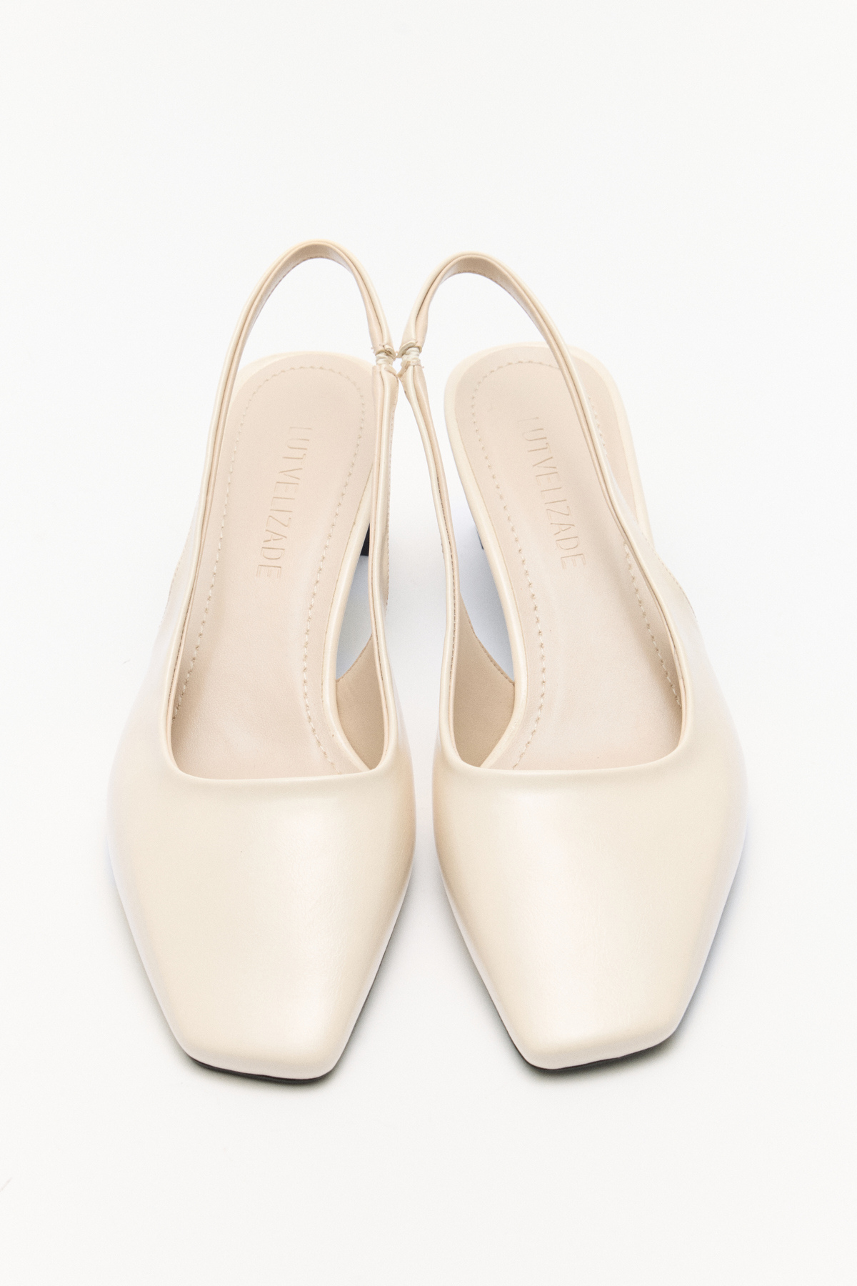 LUTVELIZADE  Topuklu 2504 - Asimetrik Küt Kemik Kadın Topuklu - Görsel 2