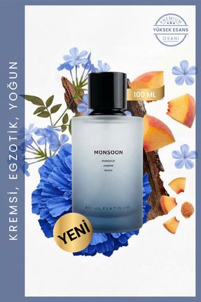Royal Platinum Monsoon 100 Ml Unisex Niche Parfüm Şeftali Çiçek Ferah
