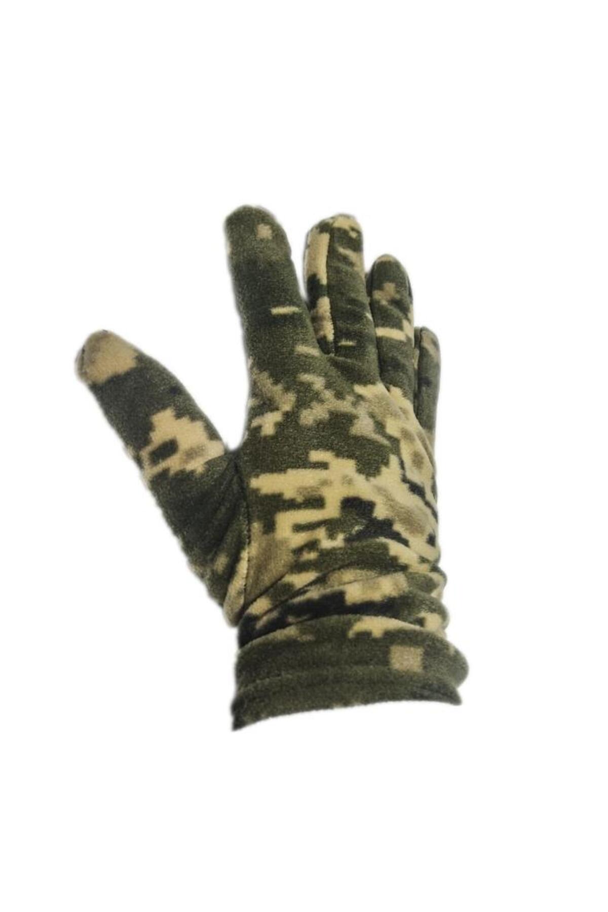 SİNGLE SWORD  Bilekten Lastikli Polar Eldiven Haki Tek Ebat