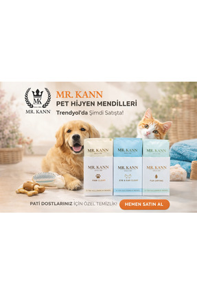 mr.kann Kedi & Köpek Hijyen Bakım Mendili