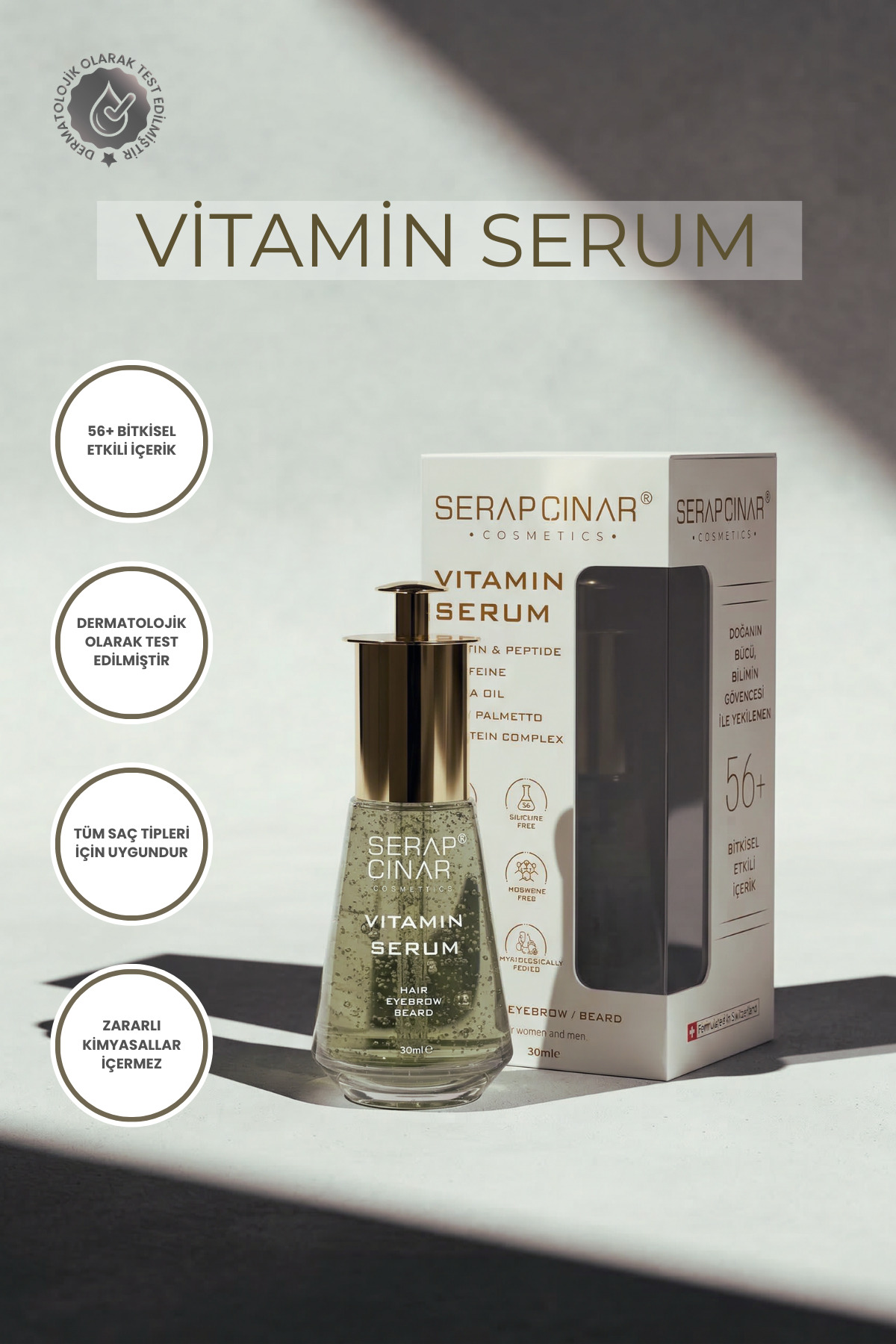 Saçkıran + Sakal Kıran Alopesi Etkili Vitamin Serum 30ml Erkeklere Özel — TYCO99EFUN169823222904429 — تصویر 5 از 6