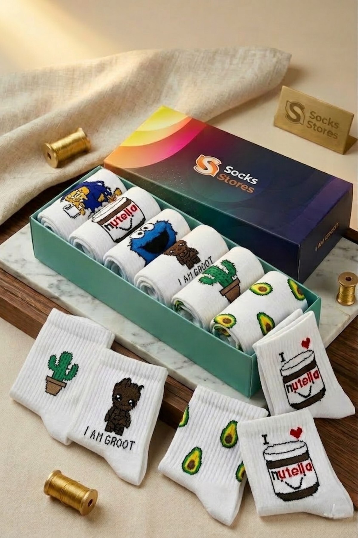 Esinti Чоловічі жіночі шкарпетки довгі шкарпетки Жіночі кольорові шкарпетки з...