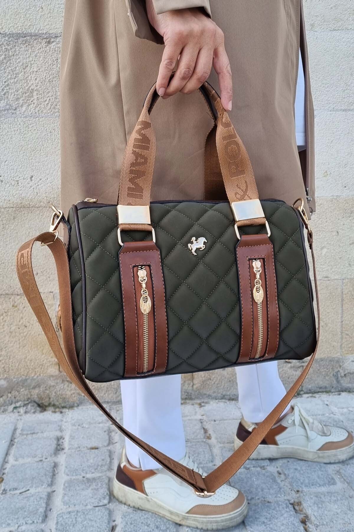 Polo Women's 4 Compartment Adjustable Long Strap Hand and Shoulder Bag