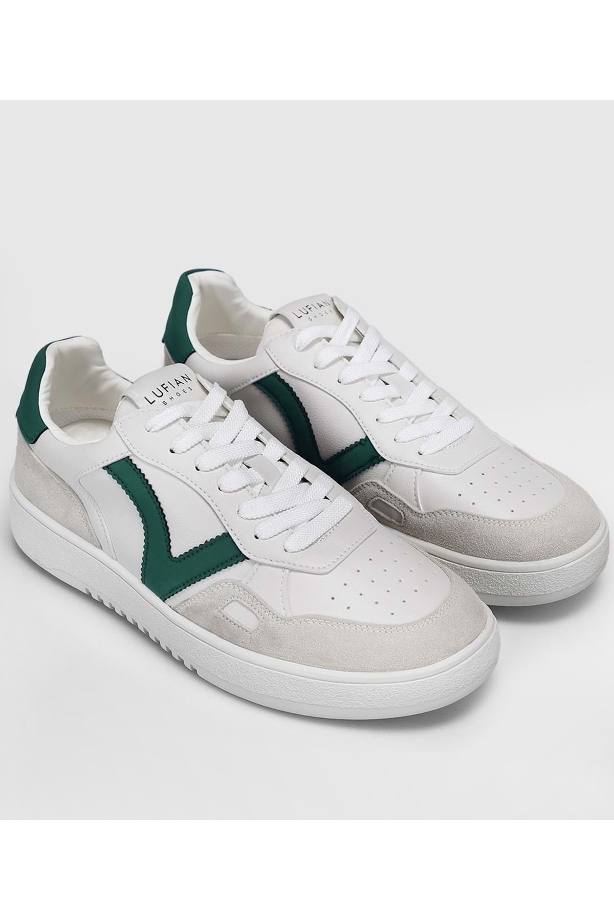 Lufian 111230325 Vernon Sneaker Erkek Deri Ayakkabı YEŞİL - Fiyatı