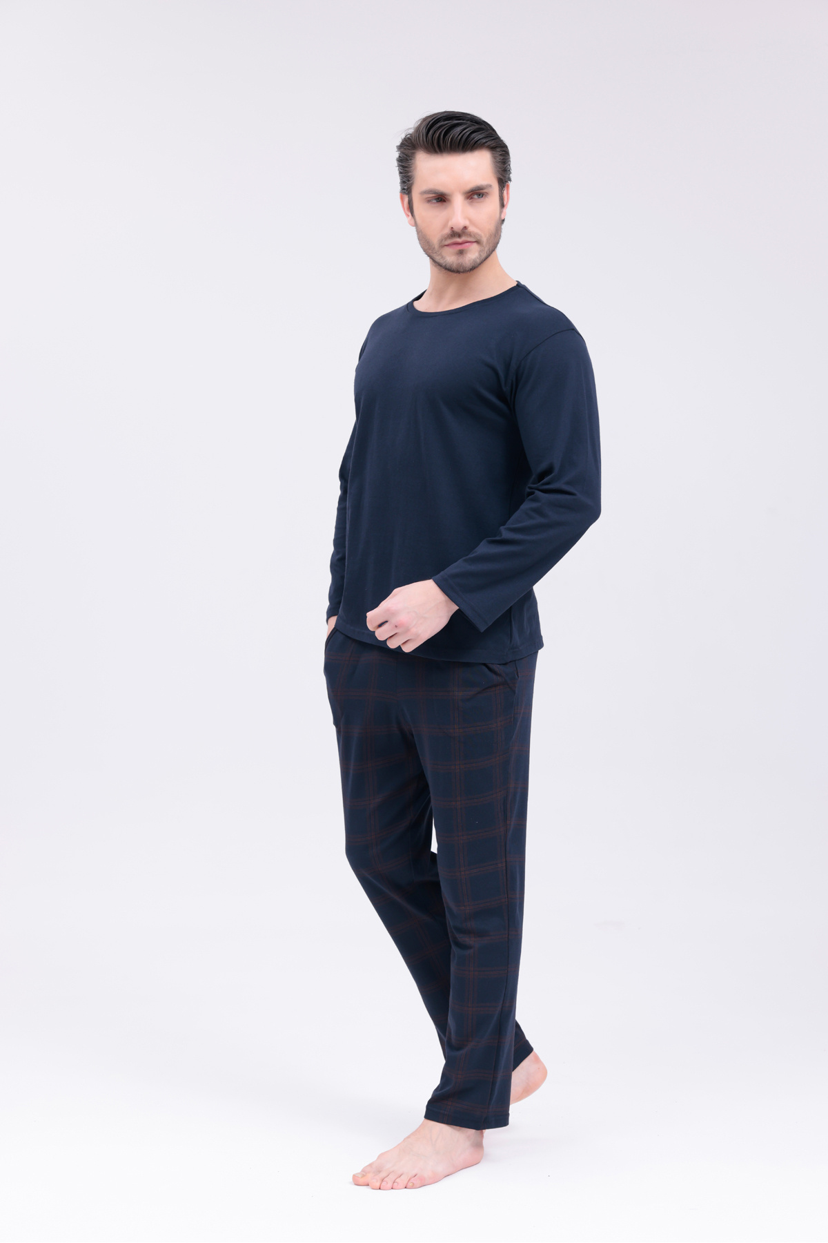 Pijamasoft  Erkek Cepli Uzun Kol Pijama Takımı - Görsel 2