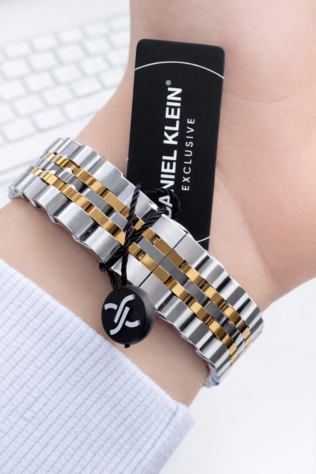 Daniel Klein  Çelik Kordon Rolex Kasa+Takvim 3 Atm Suya Dayanıklı Erkek Kol Saati EDK.1.10665-7 - Görsel 4