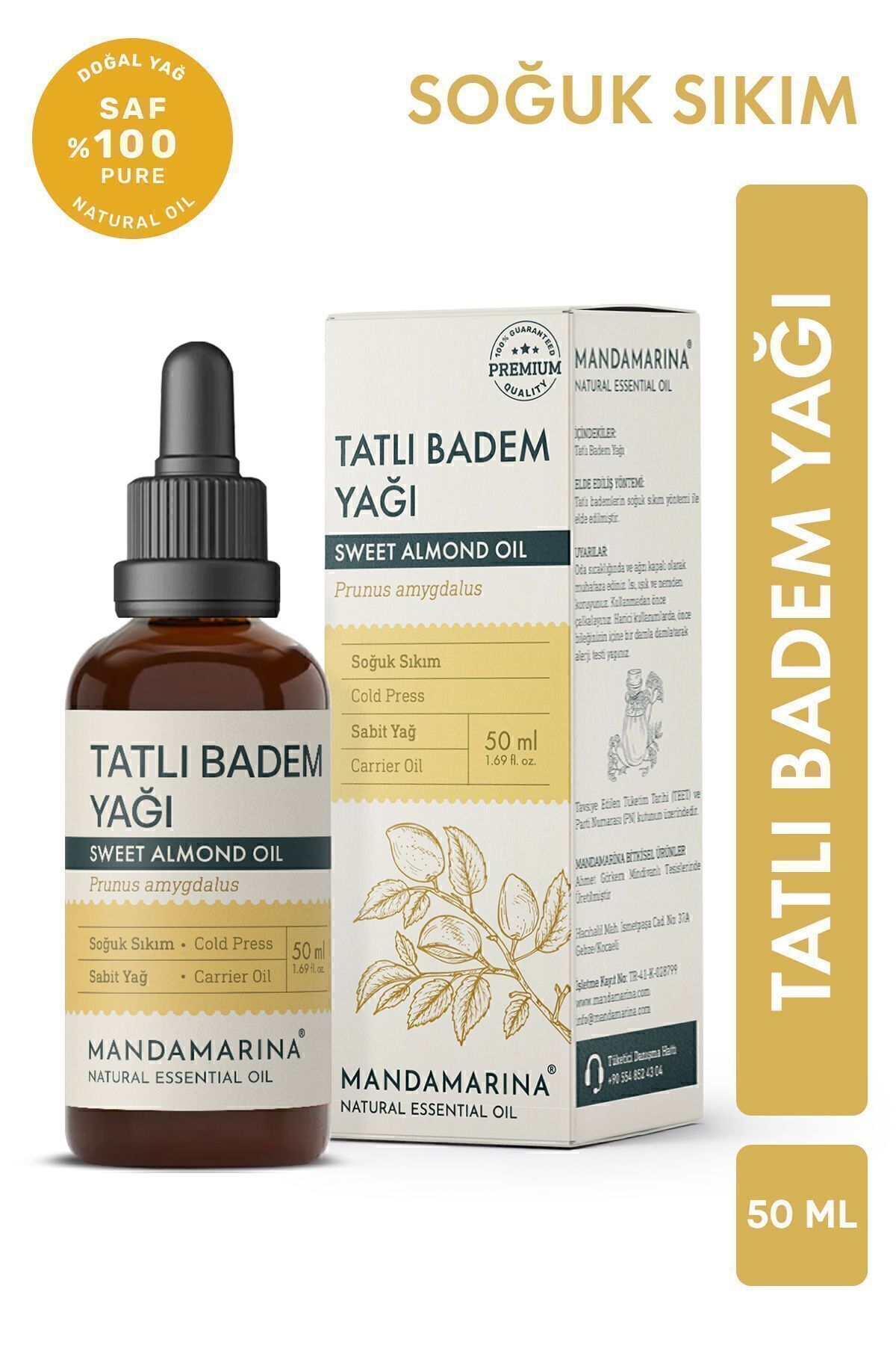 Tatlı Badem Yağı Saf Soğuk Pres — TYC8AIIZ0N171743132203316