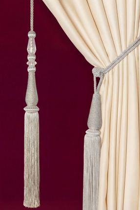 MEFAKS TEKSTİL Damla Model Kordon Sarım Takım Açık Gri (2 Braçol + 1 Sarkıt)