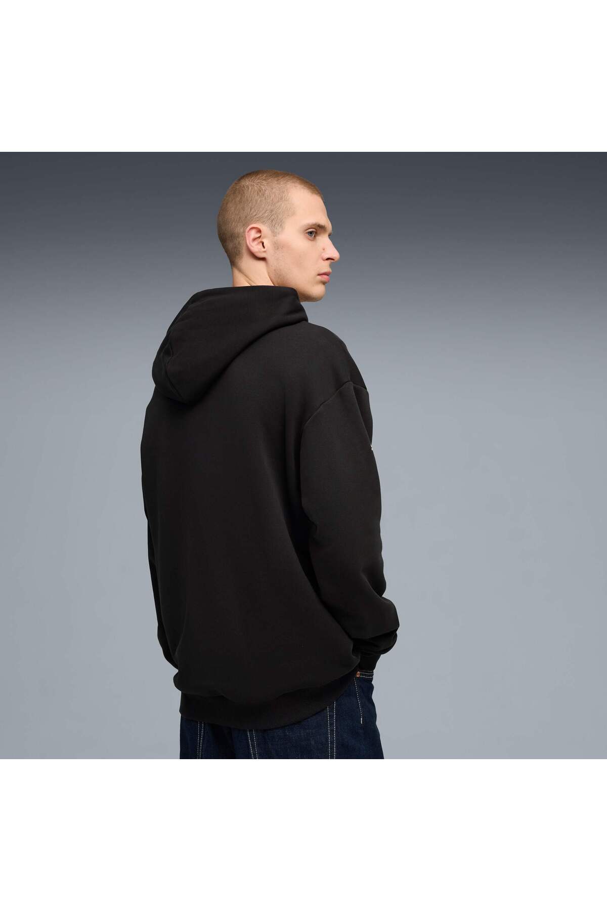 Puma BMW M MOTORSPORT LIFESTYLE Erkek Geniş Kesim Kapüşonlu SWEATSHIRT görsel 3