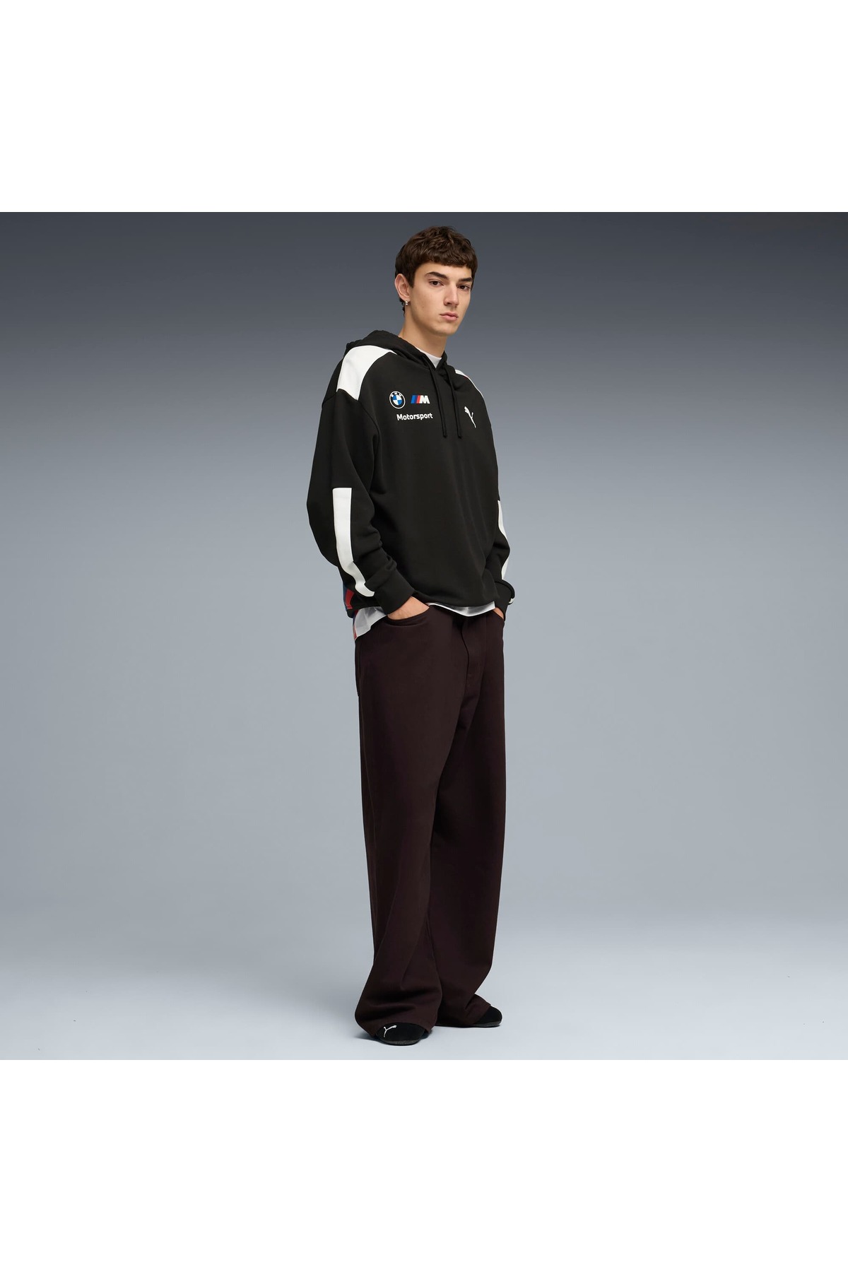 Puma BMW M Motorsport REPLICA DRIVERS Erkek Geniş Kesim SWEATSHIRT görsel 4