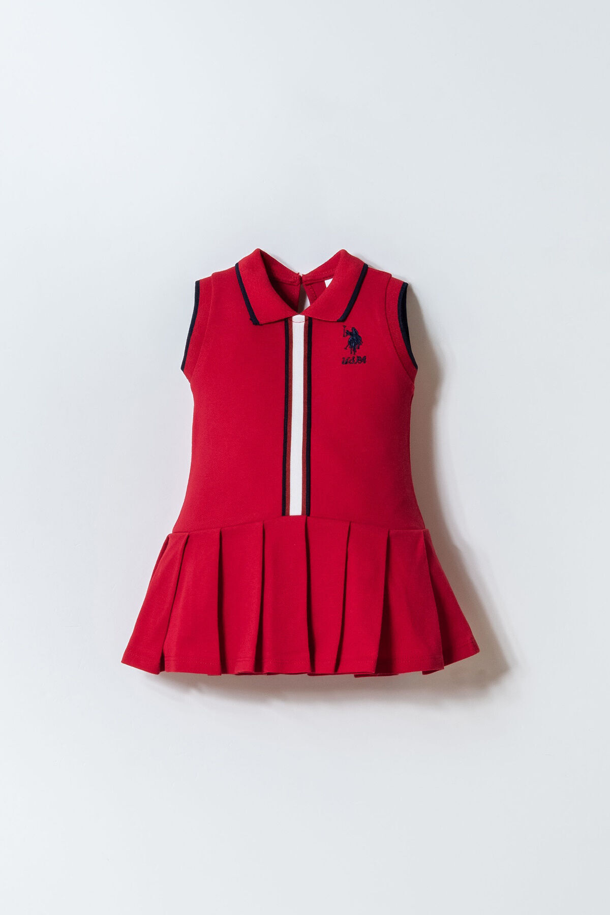 U.S. Polo Assn. Baby Girl Red Dress