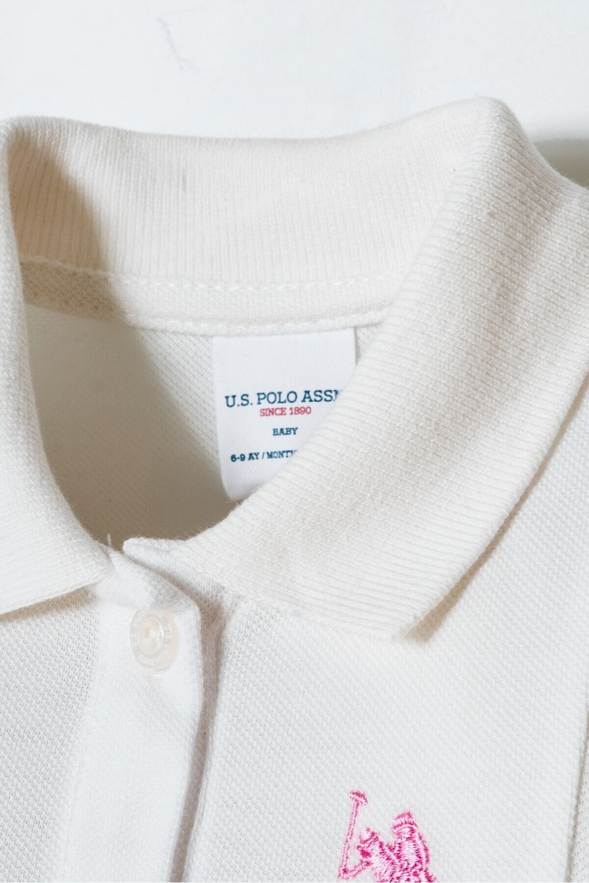 U.S. Polo Assn. Kız Bebek Beyaz Elbise fotoğrafı 5 (önizleme)