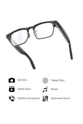 DVYEN G3 Akıllı Kamera Gözlüğü Bluetooth Müzik Dinleme Fotoğraf Video Kaydı A...