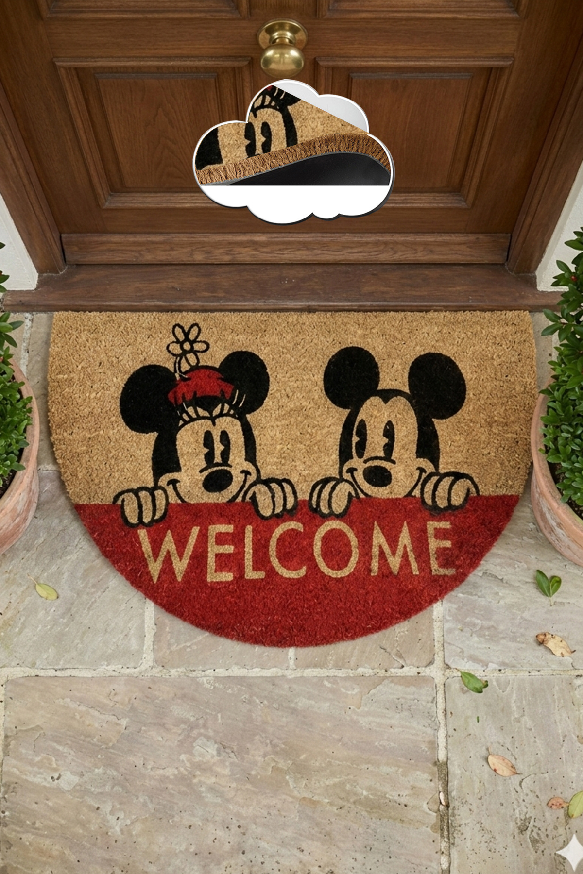 Coco Mat Janmau 45x75 Cm Natural Coco Bristle Mat,India Natural Door Mat
