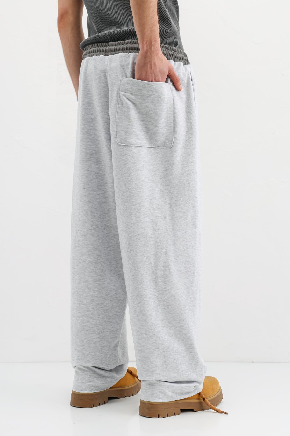 VAMOSCLO Baggy Fit Eşofman Alt Karmelanj görsel 8