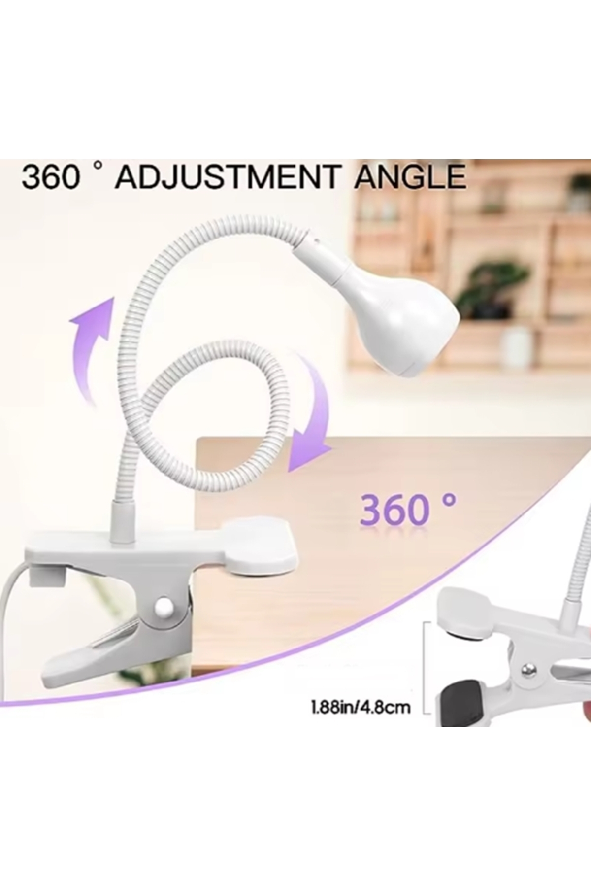 BEYAZ 3Watt UV LED Tırnak Kurutucu Ultraviyole Lamba Epoksi ve Jel Kurutma LAmbası — beyaz uv LAmp _EY_ — تصویر 8 از 8