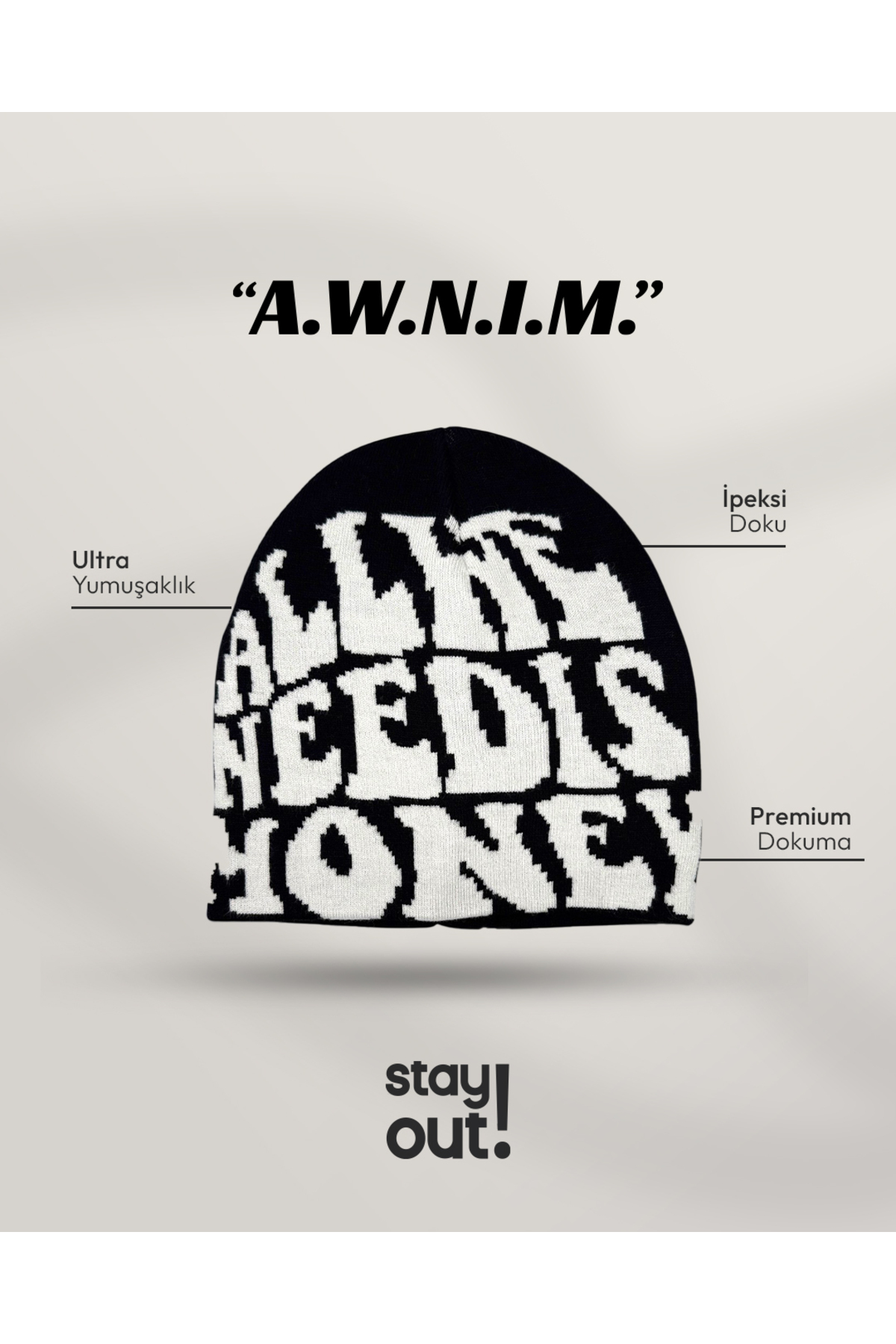 Stay Out  A.W.N.I.M. Y2K bere - Görsel 2