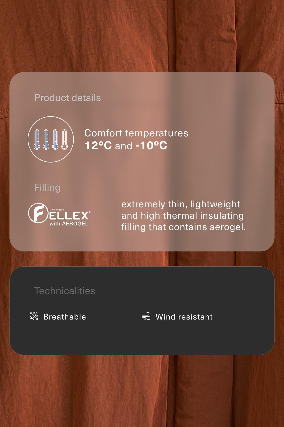 Oysho  FELLEX® AEROGEL dolgulu kısa ceket - Görsel 3