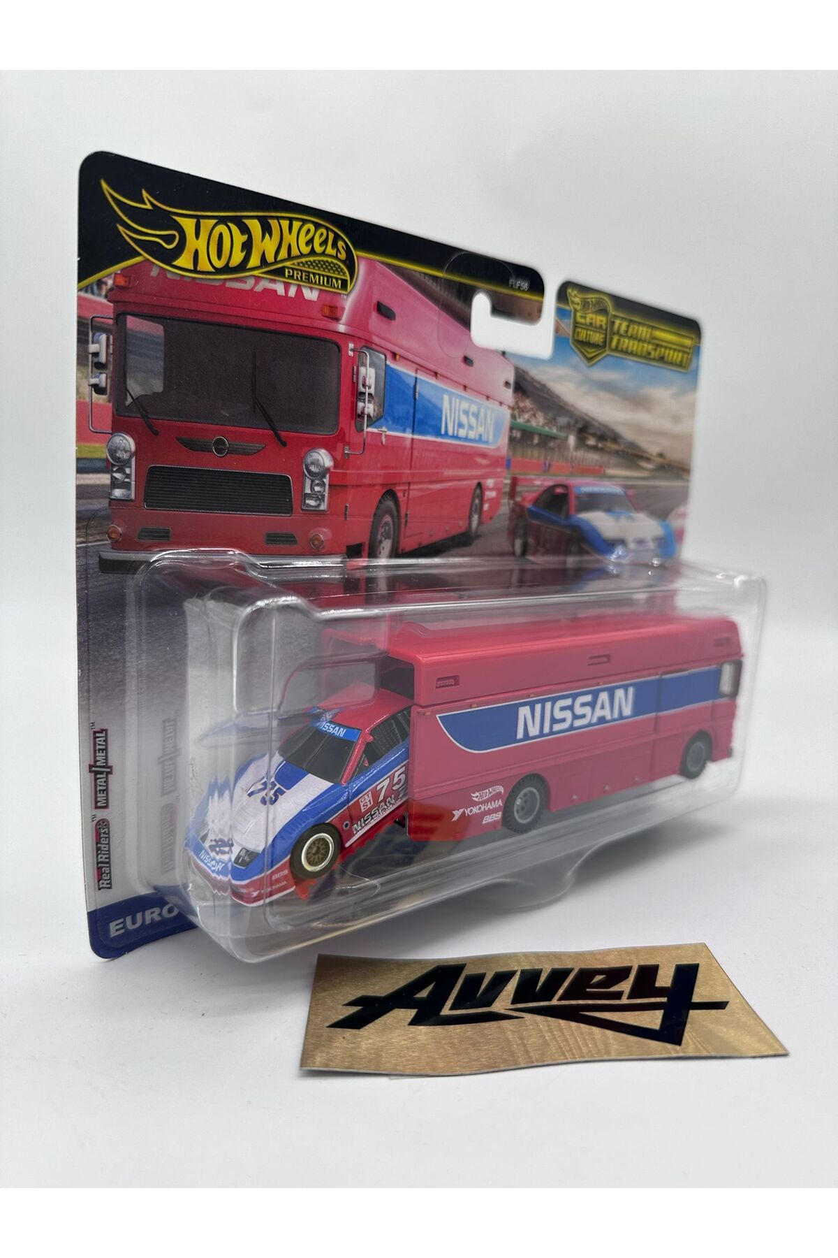 HOT WHEELS Premium Team Transport Euro Hauler ve 1994 Nissan 300