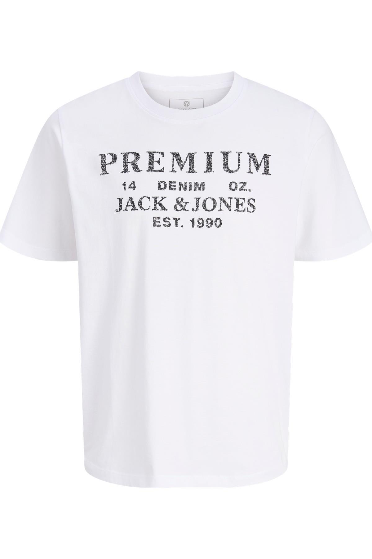 تی‌شرت آستین کوتاه مردانه طرح JPRBLUCALVIN SS Tee از جنس کتان جک اند جونز تی شرت Jack & Jones