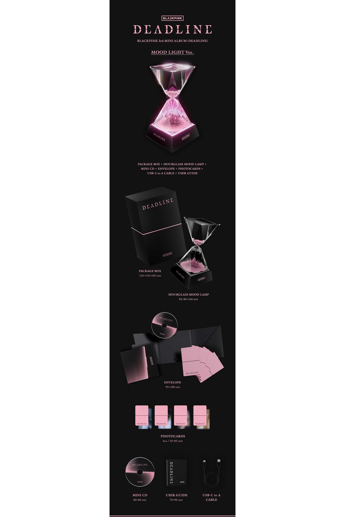 Kpop Dünyasi BLACKPINK – 3rd MINI ALBUM [DEADLINE] (MOOD LIGHT Ver