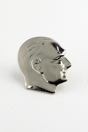 Stanbula Mustafa Kemal Atatürk Portre Yüz Pin Yaka Çanta Süsü Metal Rozet RX0102