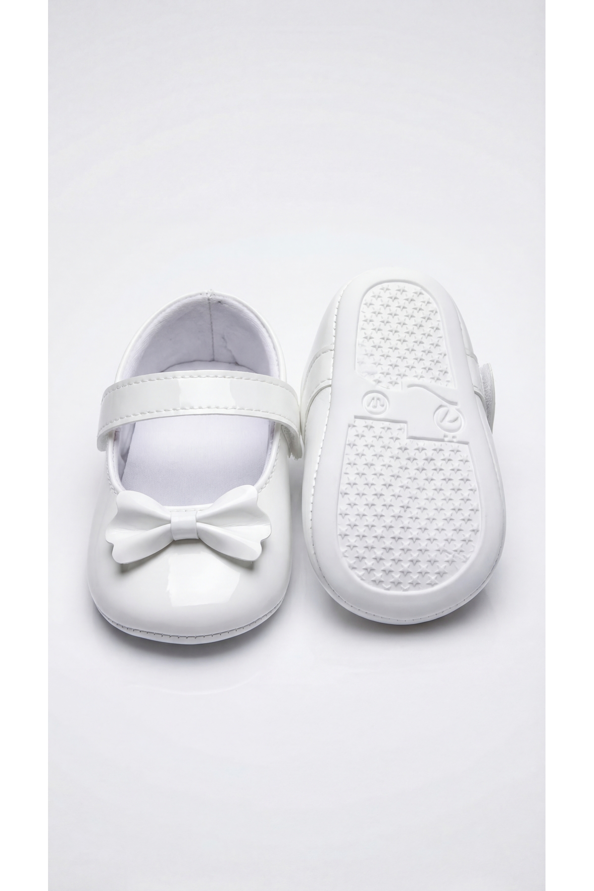 pufien Bebek Babet Ayakkabı, İlkadım Papyonlu Bebek Patik, Fiyonk Süslü Bebek Ayakkabısı fotoğrafı 3 (önizleme)