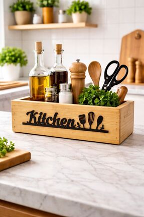 Kitchen Masif Ahşap Mutfak Organizeri