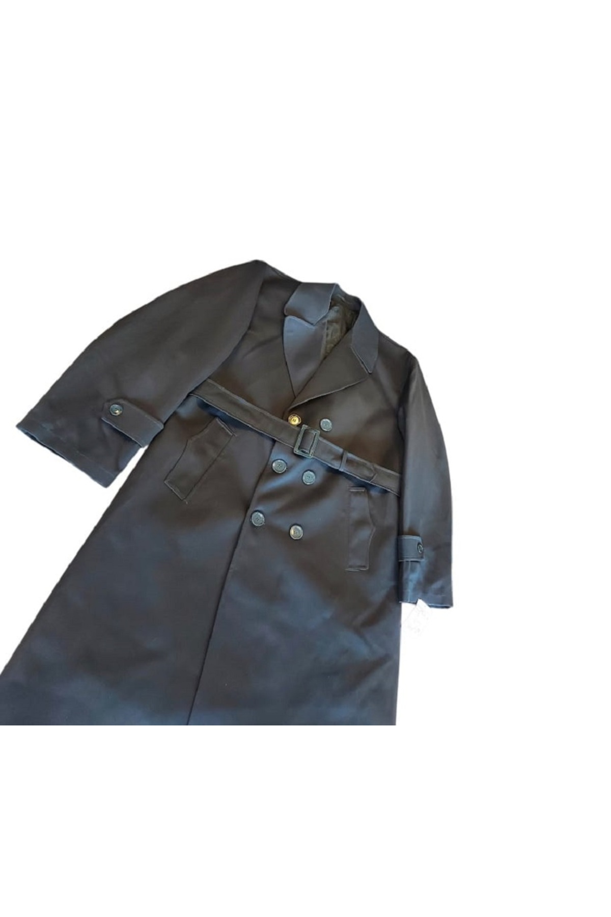 kho military design Haki Renk Pardesü (Trençkot) Apoletsiz -2 Unisex (54-C/L Beden) Sıfır Ürün görsel 4