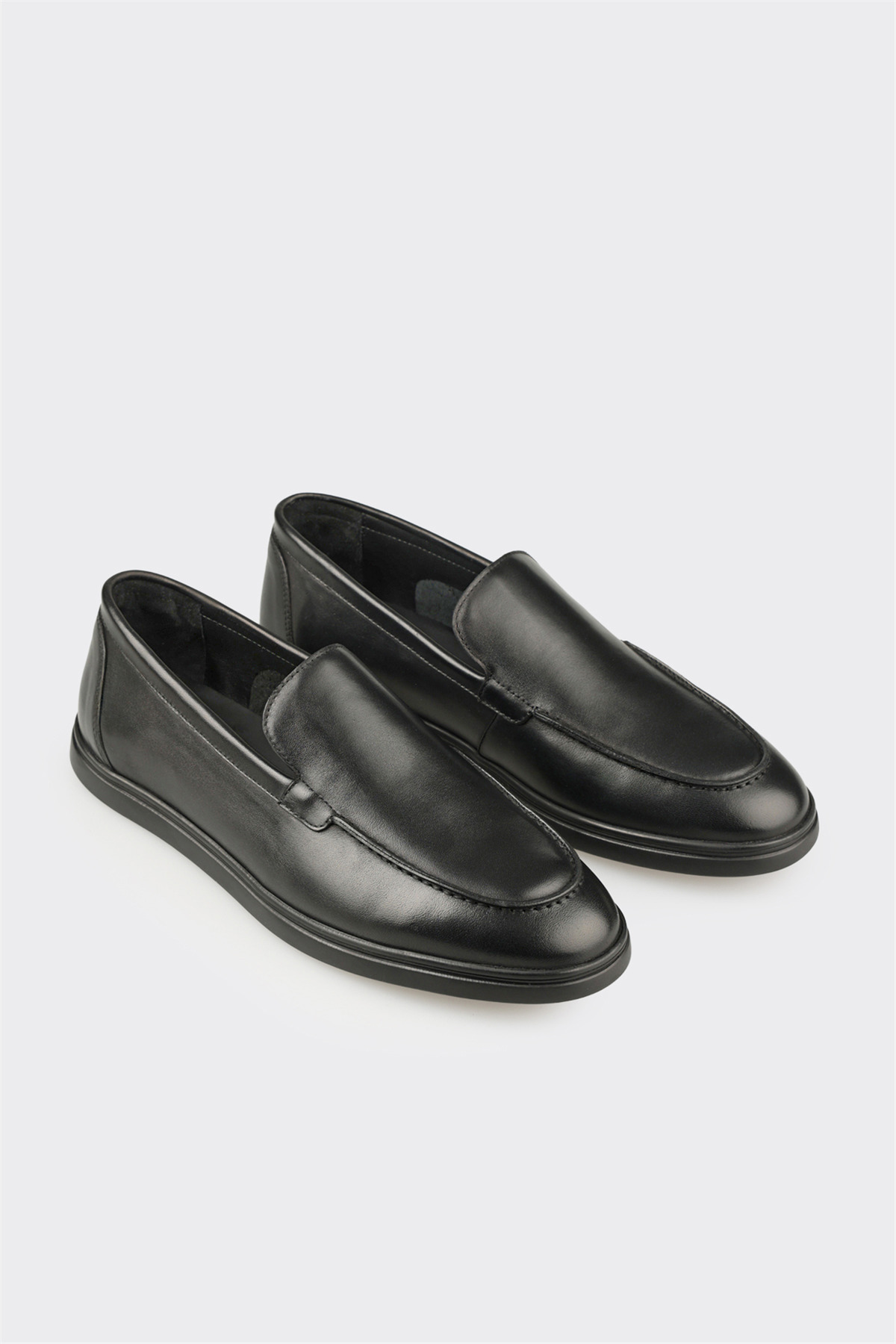 Elle Shoes Siyah Deri Erkek Günlük Ayakkabı görsel 2