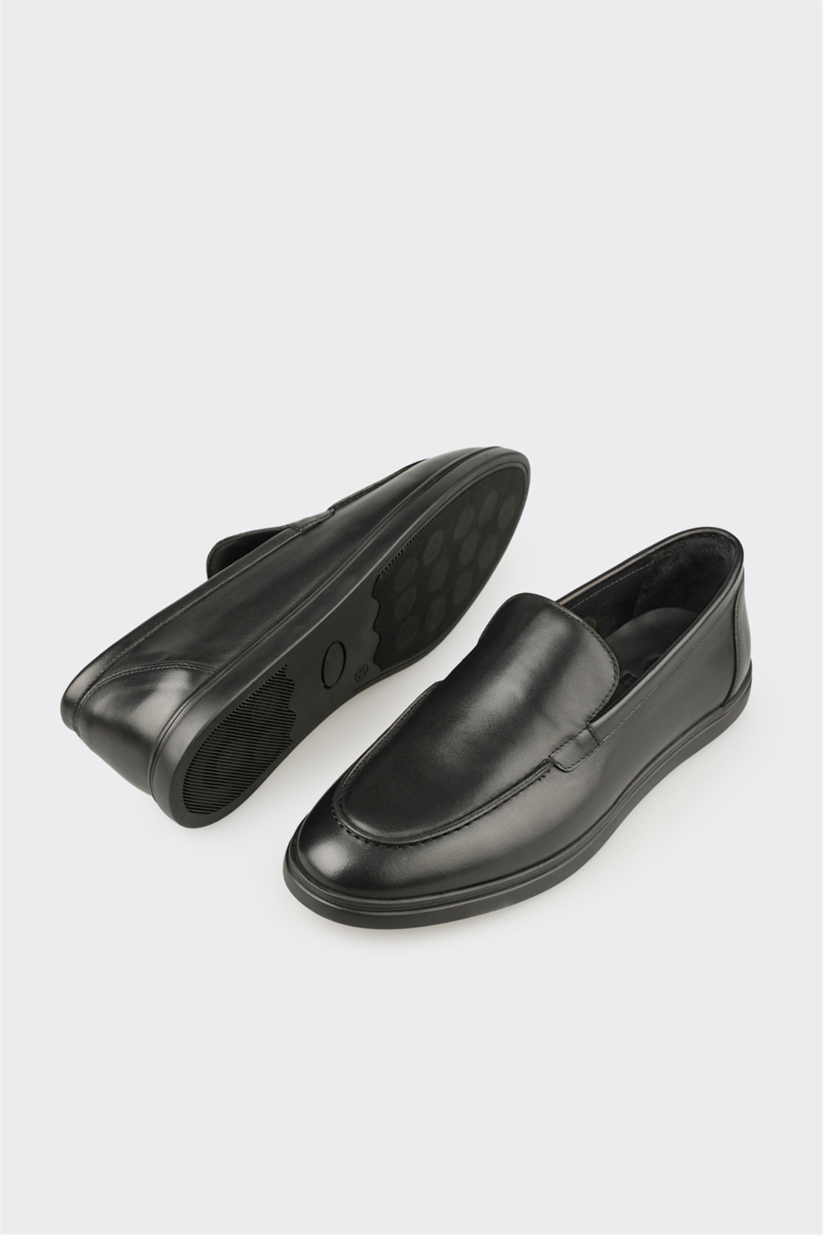 Elle Shoes Siyah Deri Erkek Günlük Ayakkabı görsel 3