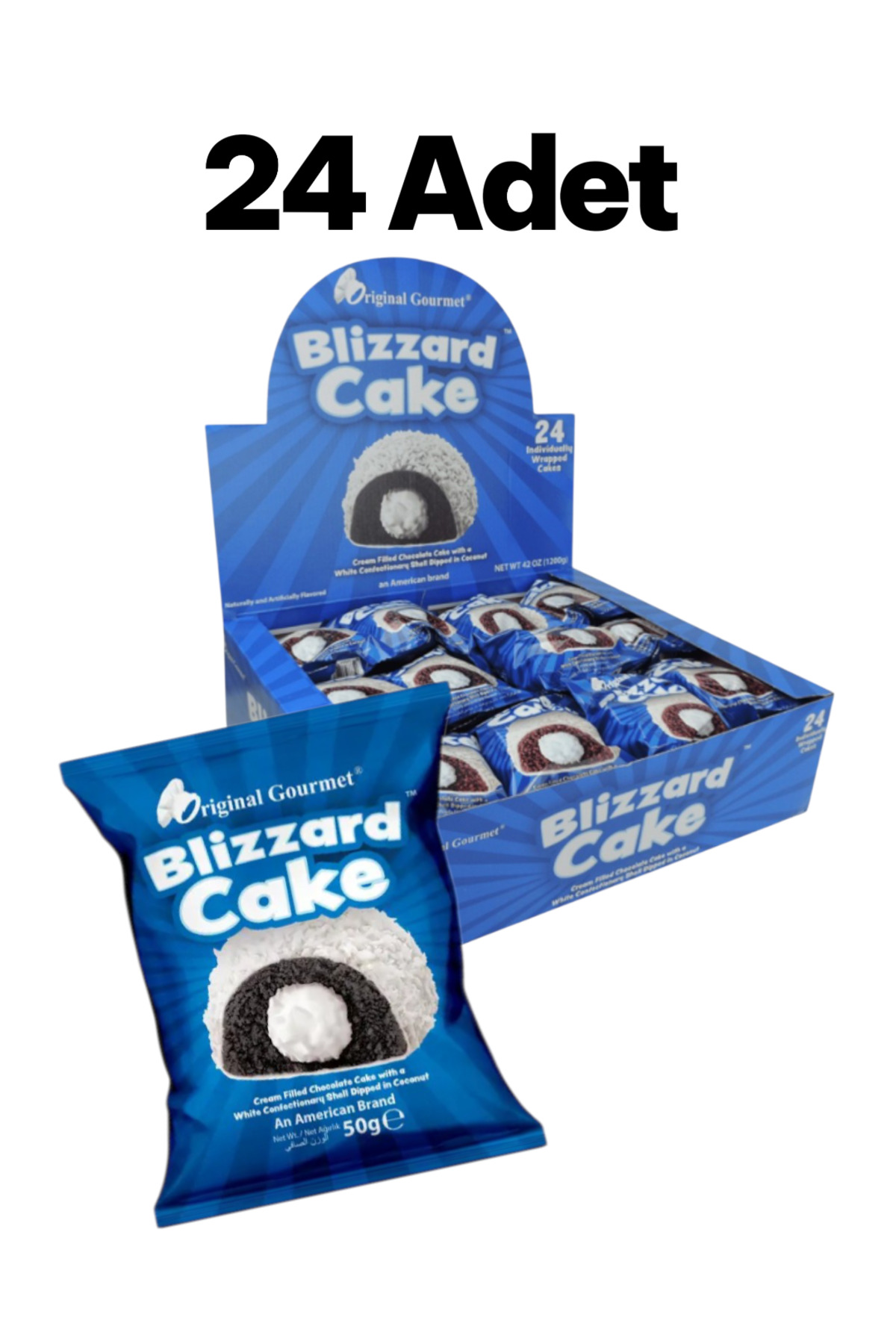 ORIGINAL GOURMET Blizzard Cake Krema Dolgulu Hindistan Cevizi