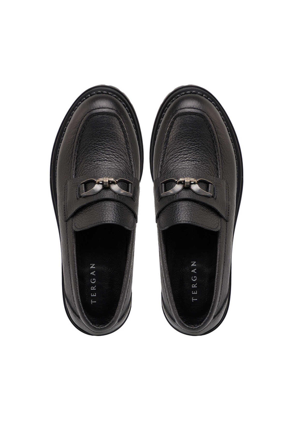 Tergan  Siyah Hakiki Deri Kadın Loafer - K25S1AY68541-A41 - Görsel 5