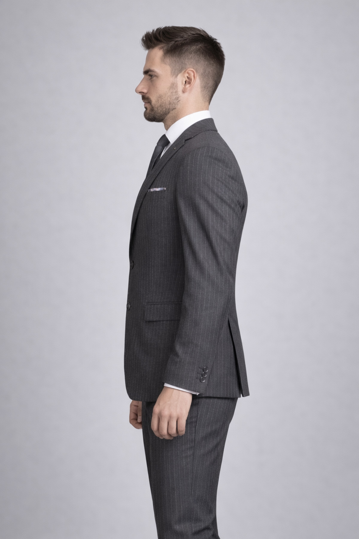 FABIO CASSEL Slim Fit Erkek Takım Elbise - Şık Modern Premium Tasarım görsel 2
