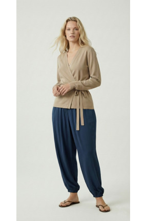 LUOKK SHIVA Elastik belli Şalvar Pantolon Lacivert