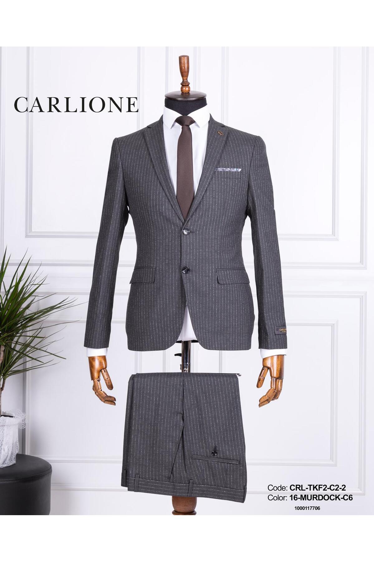 FABIO CASSEL Slim Fit Erkek Takım Elbise - Şık Modern Premium Tasarım görsel 5