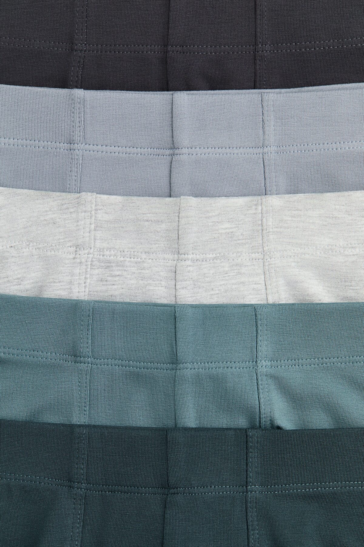 H&M  5'li Pamuklu Kısa Boxer Şort - Görsel 3